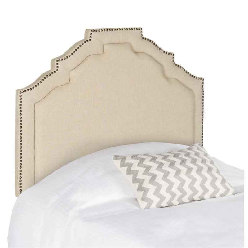 Upholstered Headboard, Linen Hemp, Twin