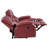 Elodie Red 3-Piece Reclining Sofa Set-153988774