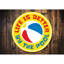 Plaque de plage en aluminium-58562344