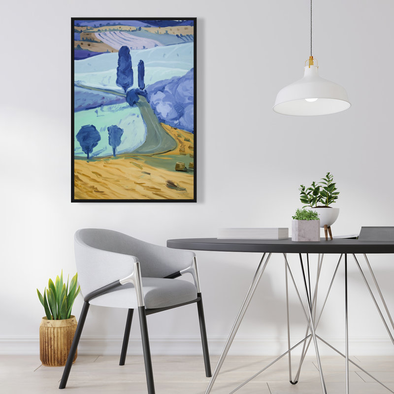 Toscane - toile de fond encadrée pour la décoration intérieure