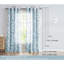 Rideaux pour salon, rideaux à imprimé de feuilles pour panneaux de rideaux à œillets pour chambre 1-111806384