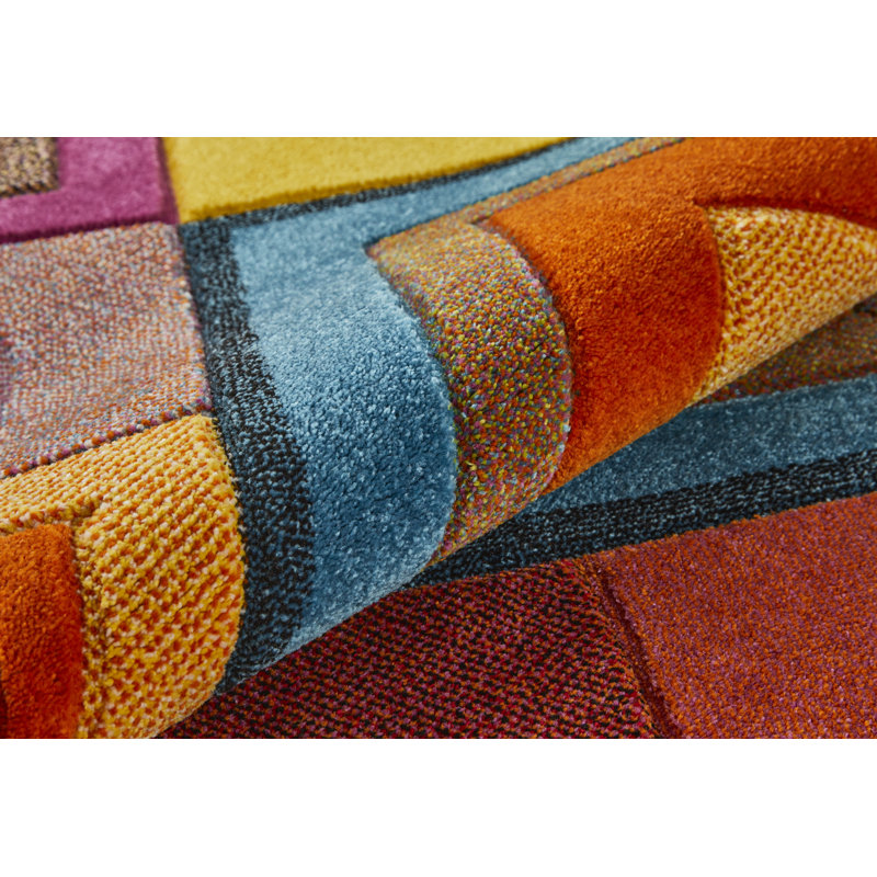 Geometric Area Rug, Runner 80 x 240cm