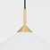  1 - Light Shaded Cone Pendant with No Secondary Or Accent Material Accents