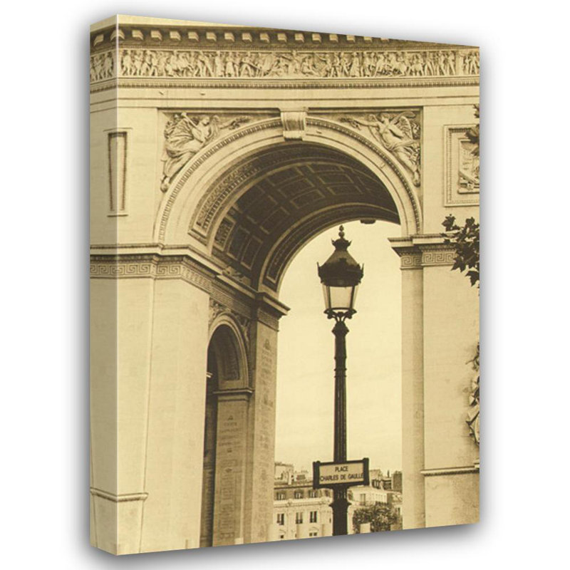 Lamp Inside Arc de Triomphe, 48" H x 32" W