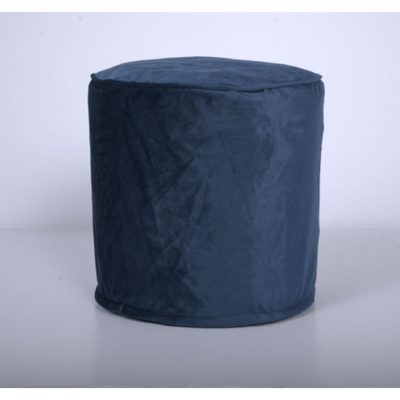Shimon Cylinder Pouf,  Cobalt Blue, Blue