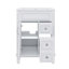 Meuble-lavabo 24 po avec lavabo en céramique, meuble-lavabo compact, conception moderne avec 2 tiroirs et tablette réglable-1906641445