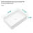 Rectangular Vessel Bathroom Ceramic Sink