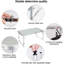 Table réglable pliante pour l'extérieur, table de camping portative en aluminium pour patio-68849642