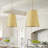 6-Light yellow adjustable iron pendant lamp