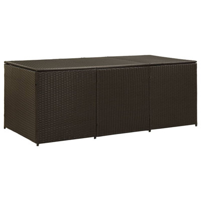 Water Resistant Poly Rattan Deck Box by Latitude Run