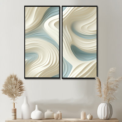 Sculptural Simplicity - Beige, art mural