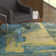 Tapis bleu/jaune/gris Asdsit
