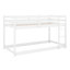 Solid Wood Bunk Bed With Safety Guardrail And Ladder
