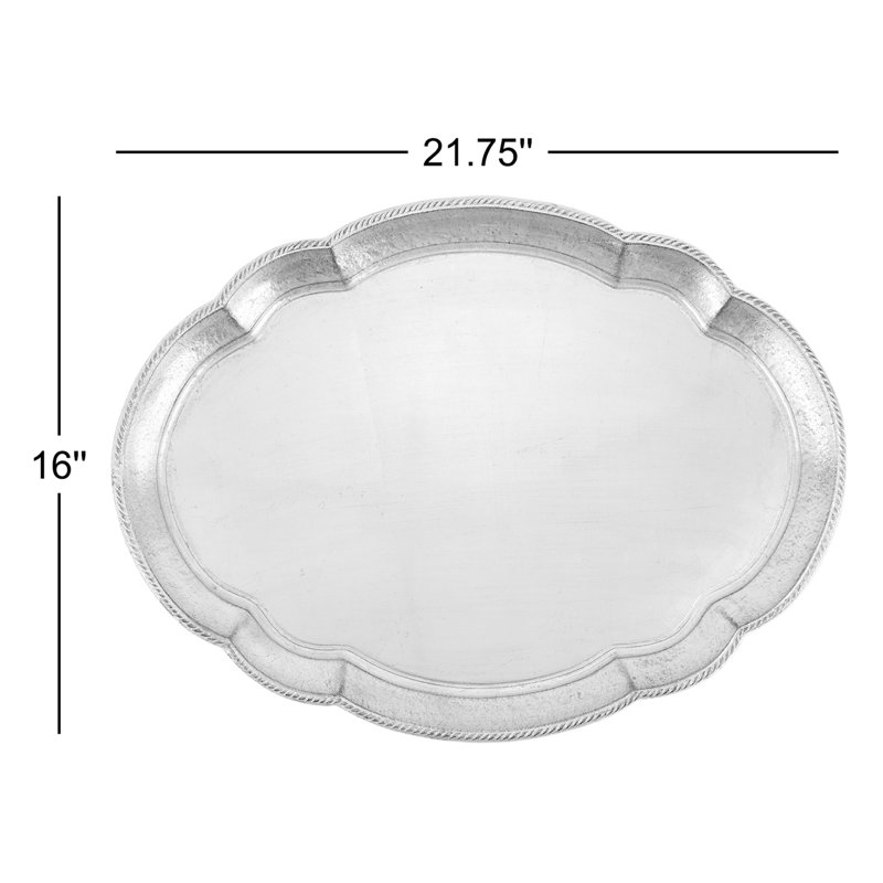 Grand plateau oval Florentine, Platine