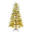 Arbre de Noël artificiel avec lumières DEL et support en métal, parfait pour les décorations de Noël festives