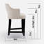 Upholstered Wooden Frame Bar Stool-170835491