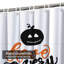 Rideau de douche noir avec 12 crochets-1123319416
