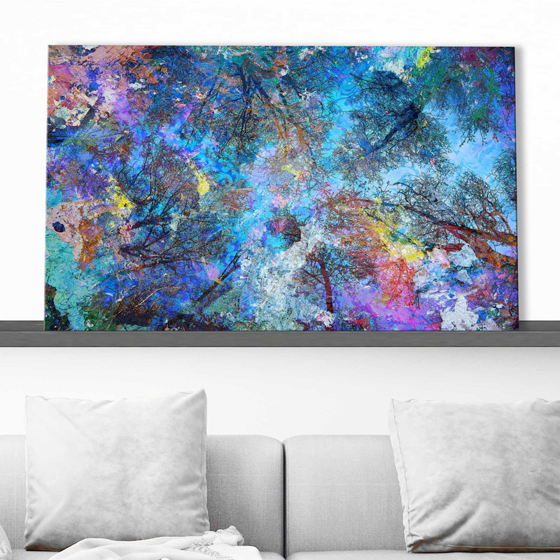 «Dreaming Up To The Trees» par - Impression, Toile tendue, H 24 po x l 40 po x P 1,5 po