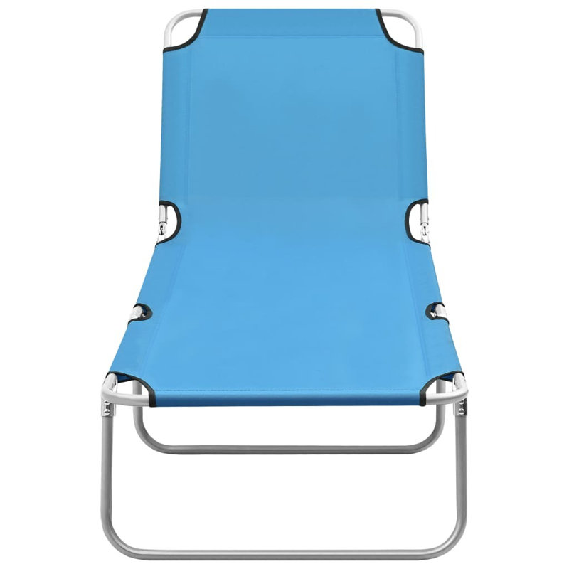 Ambridge 189cm Long Reclining Single Chaise, Turquoise/Blue