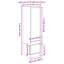 Highboard 29.5X34x119.5 Cm Engineered Wood-737858966