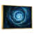 Toile avec cadre flottant or