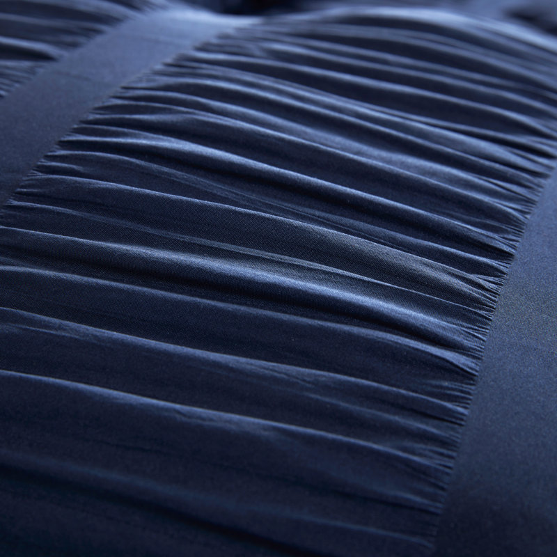 Polyester Comforter, Navy Blue, Twin Comforter + 1 Standard Sham
