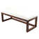 Faux Leather Upholstered Bench