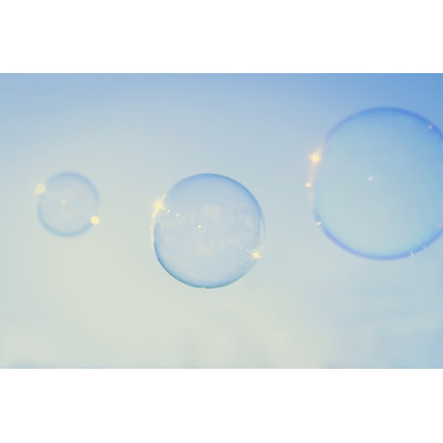 Célébration avec des bulles de savon