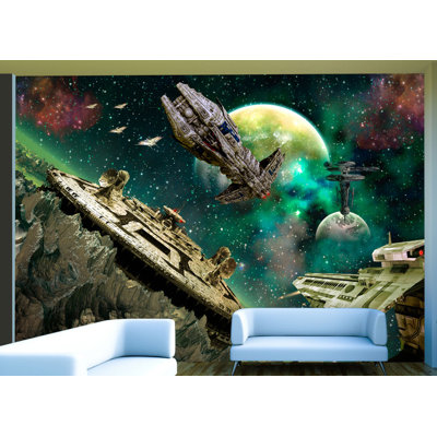 Space Fleet 2.45m x 350cm Wallpaper