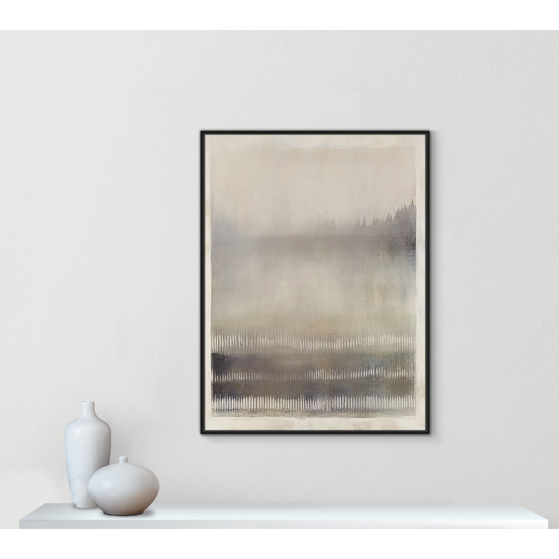 Équilibre équilibré III par Irena Orlov, Cadre flottant noir, H 49,5 po x l 37,5 po
