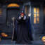 72 "Décorations d'Halloween pour l'extérieur avec sorcière