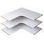 Tablette d'angle à 3 tablettes Grid-2058149953
