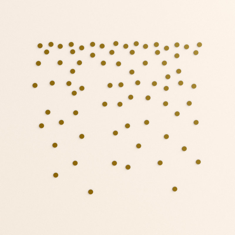 Gold Foil Confetti Dots Peel and Stick Wall Decals