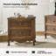 Lundgren Transitional 24''W 2-Drawer End Table with Wood Legs and Charging Station-70857873