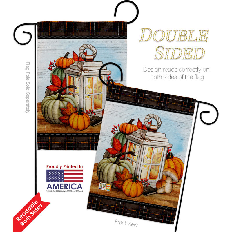 Double Sided 18.5'' H x 13'' W Polyester Garden Flag