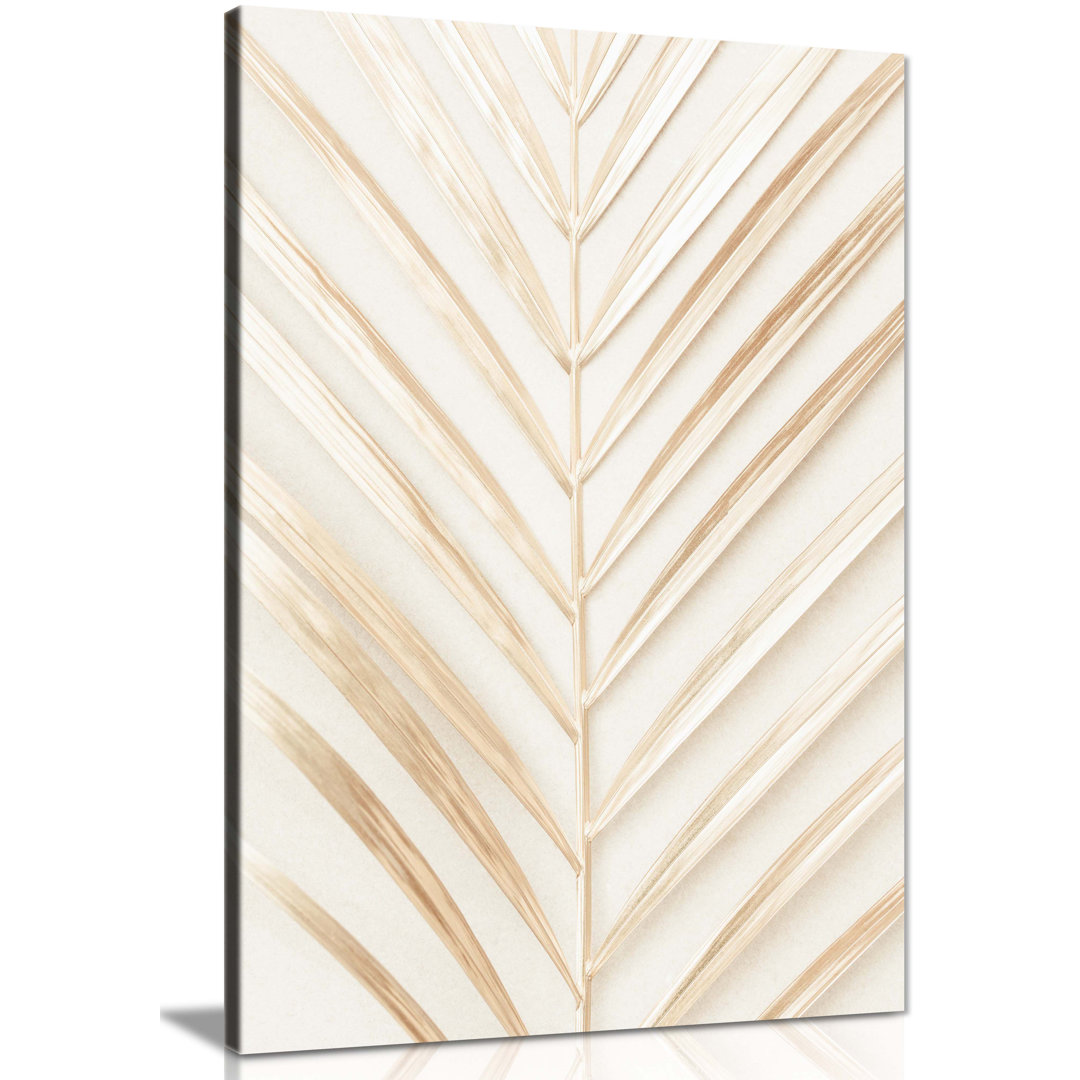 Palm Leaf - Wrapped Canvas Graphic Art