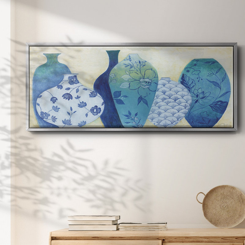 Chinoiserie Home - Toile encadrée, H 24 po x l 60 po
