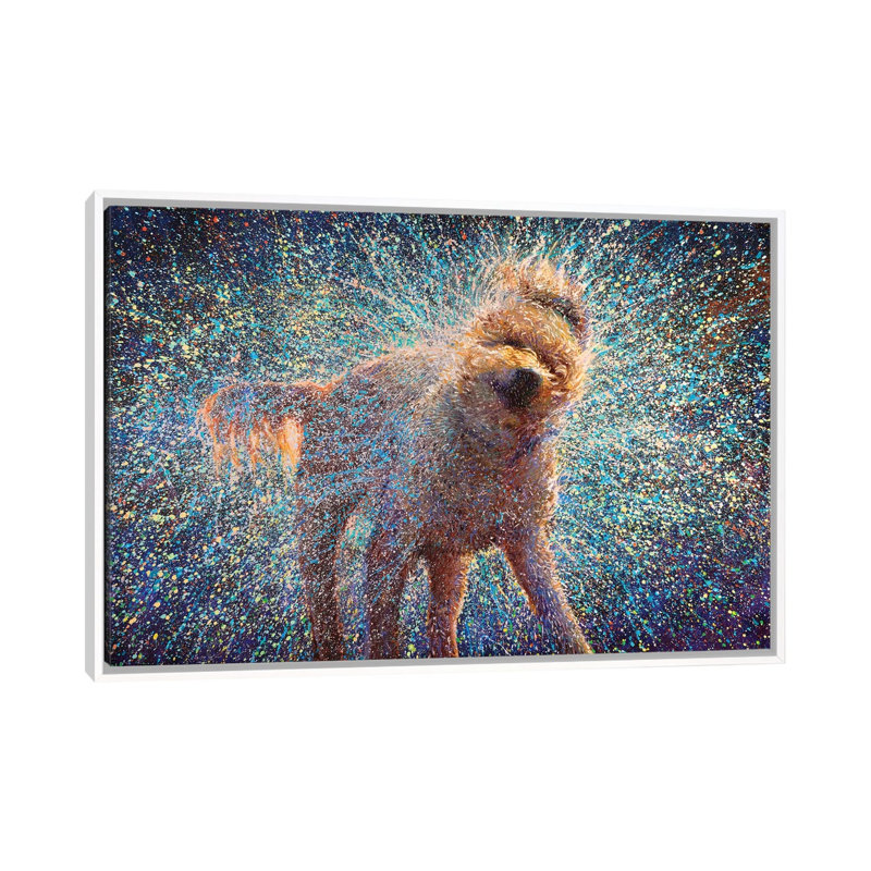 «Canis Rufus» par Iris Scott, reproduction d'art sur toile, Pas de tapis, H 24 po x l 40 po x P 1,5 po