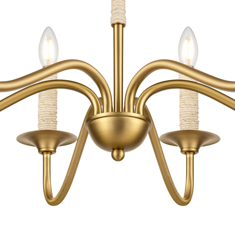 6 - Light Candle Style Classic / Traditional Chandelier