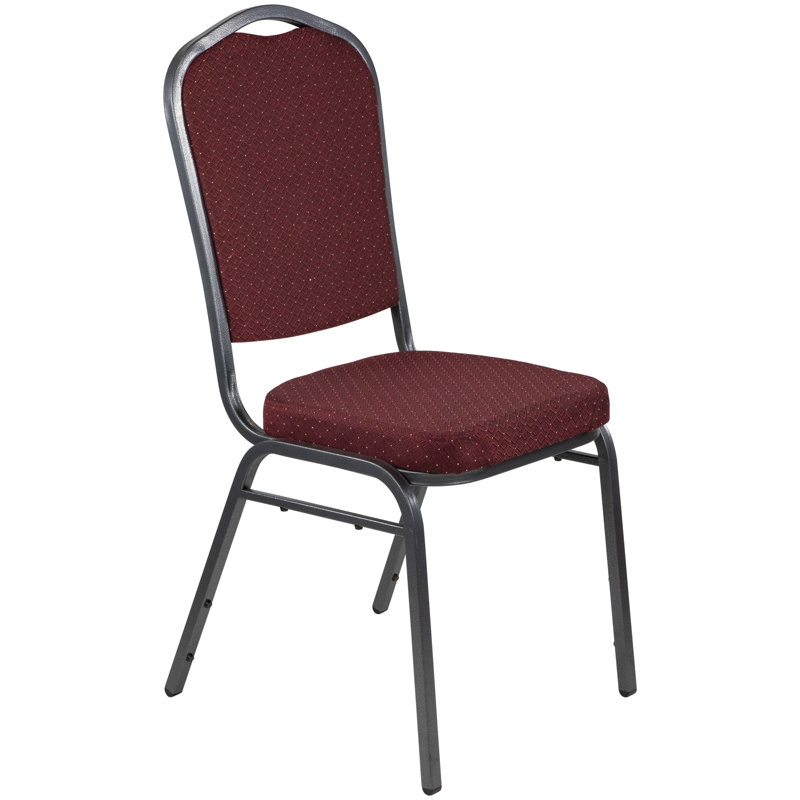 Chaise de banquet empilable à dossier Crown - Rouge