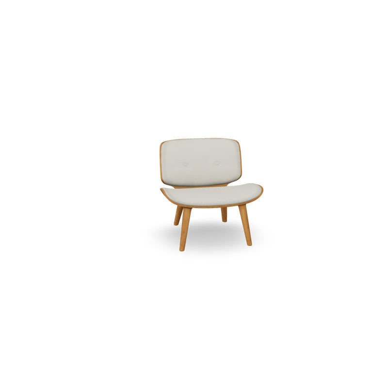 Nut Tufted Chair, Abbracci Oyster, Natural Oil Oak