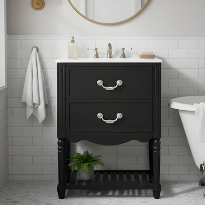 Meuble-lavabo rétro