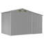 Brason Garden Shed 277x192.5x179 cm Galvanised Steel-1367526795