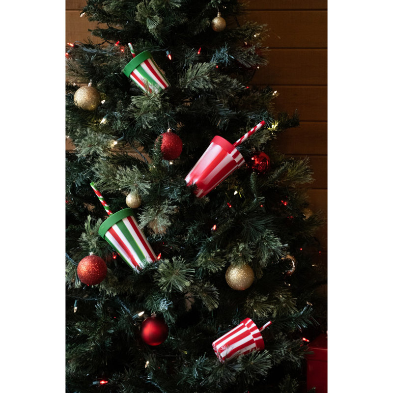 Silipint: Gobelets en silicone 8 oz pour enfants - paquet de 2 - menthe poivrée et poinsettia