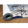 Florentia Floral Black/Gray/Cream Non-Slip Rubberback Area Rug