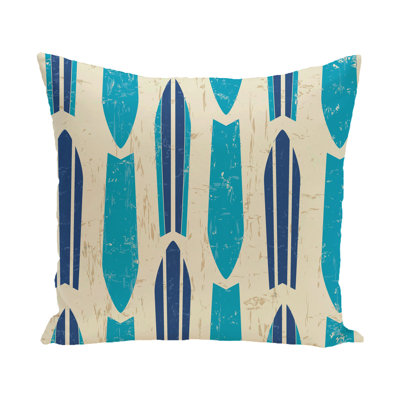 Surf, Sand, & Sea Square Pillow Cover and Insert