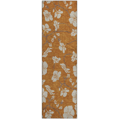 Premium Machine Washable Diskin AMF1032 Floral Rug