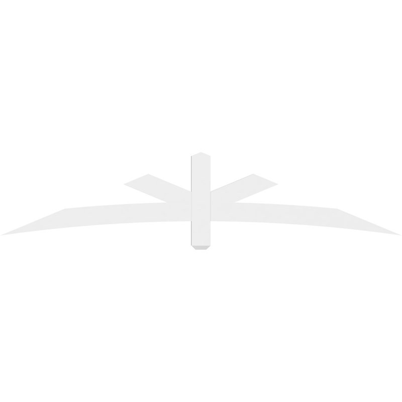 Support de pignon Alberta Alberta, H 17,5 po x l 84 po (pas: 5/12), P 2 po x F 4 po, PVC