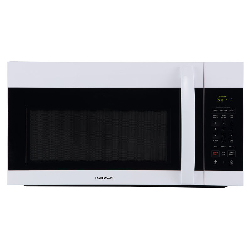 Farberware 1.7 Cubic Feet Over-The-Range Microwave, White
