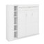 Lit escamotable double avec tablettes, garde-robe et DEL-1945234582